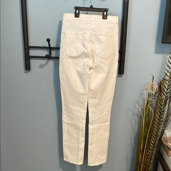 RAG & BONE White High Rise Straight Leg Jeans - Picture 5 of 12